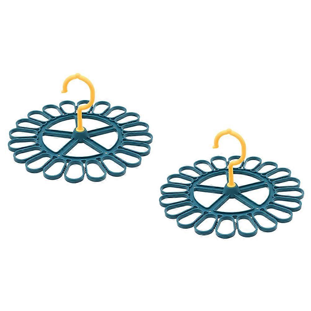 Anti-Slip Sock Hanger Rotating Drying Rack for 4Pcs Socks and Underwear