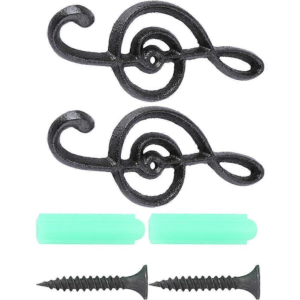 Metal Wall Hook Vintage Musical Note Hook for Holding 10Pcs
