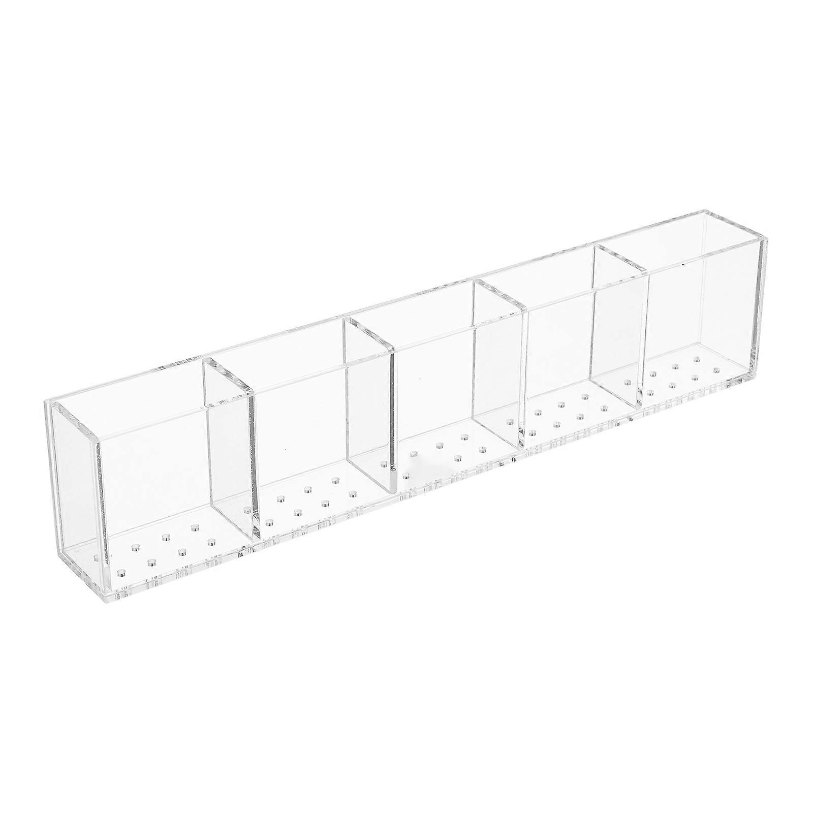 Countertop Straw Holder Kitchen Organization Home Storage Height Adjustable Transparent 1Pack