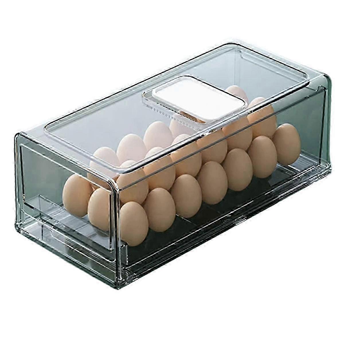 Drawer Refrigerator Storage Box, Stackable Refrigerator Storage Box, Kitchen Cabinet Fresh Storage