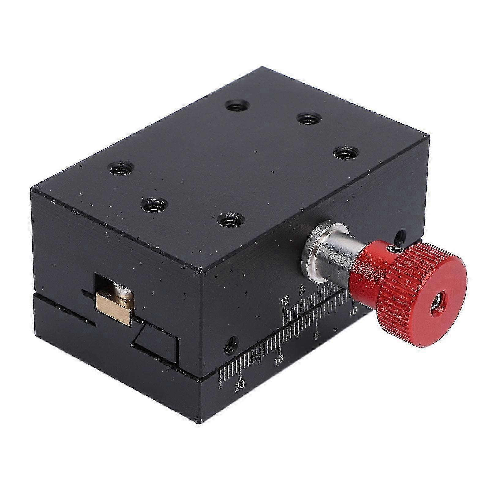 X Axes Displacement Platform 40mm Stroke Gears Manual Dovetail Groove Sliding Platform