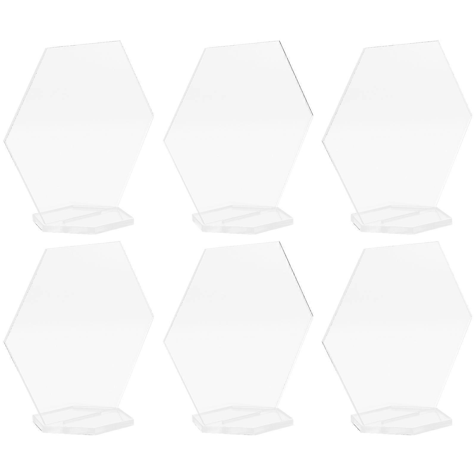 Hexagon Menu Signs 40 Sets Multipurpose Display Cards Ideal For Events Business Meetings And Parties Reliable