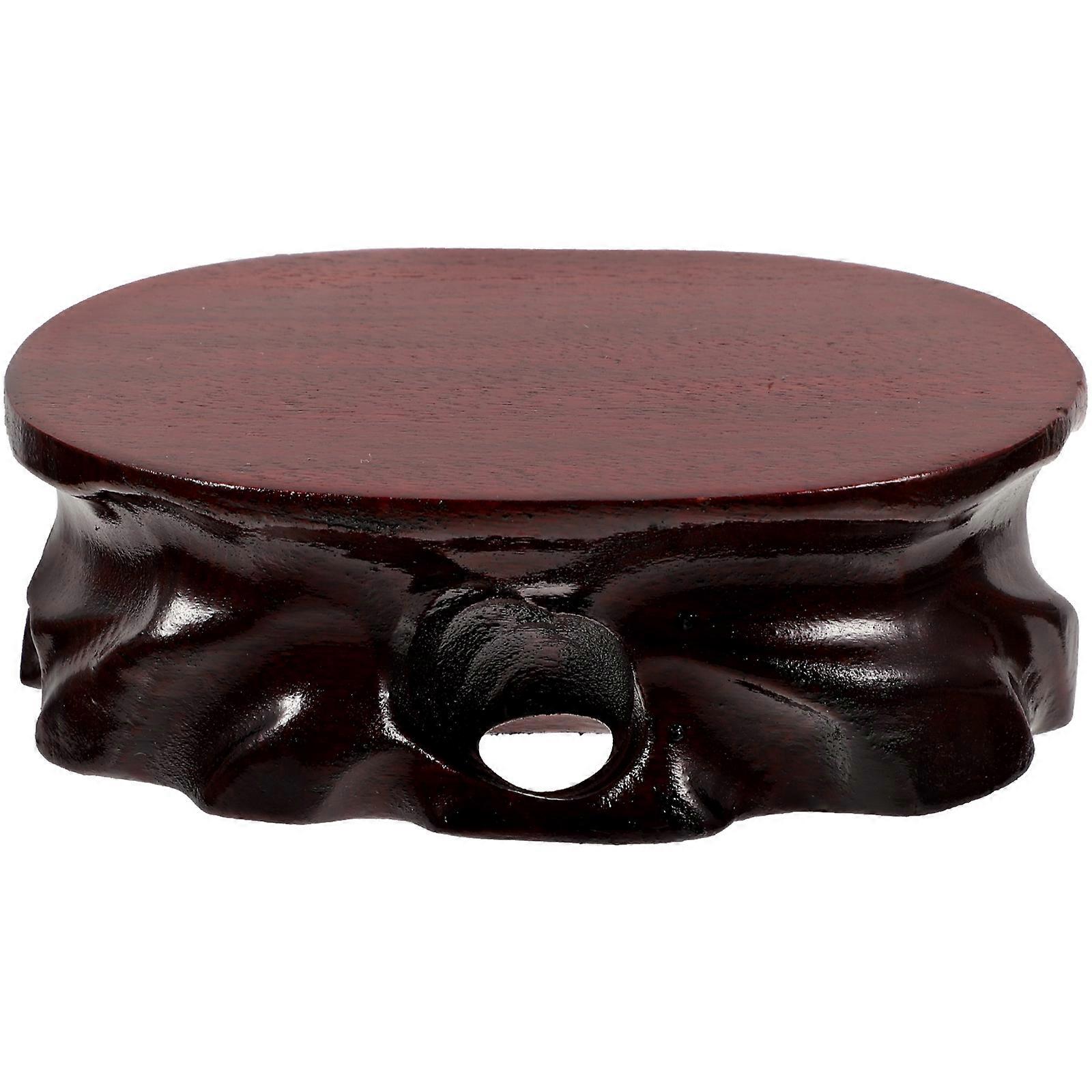 Wooden Display Base For Flower Pot And Buddha Statue 3Pcs Rustic Design Ideal For Home Office And Decoration