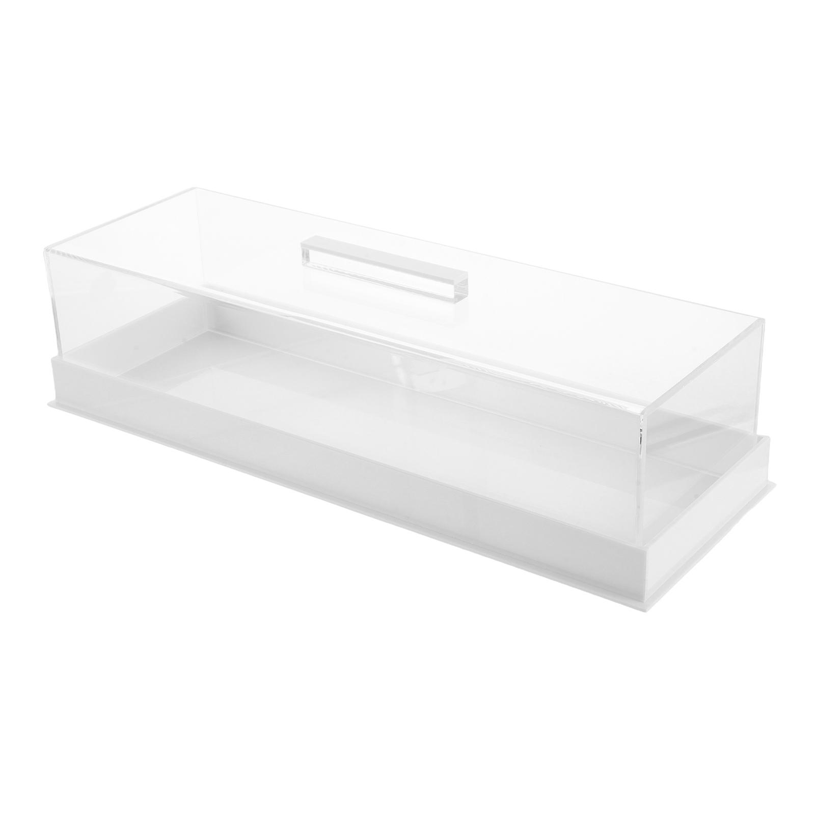 Cookie Platter with Lid Acrylic Rectangular Cake Tray 2Pcs for Bakery