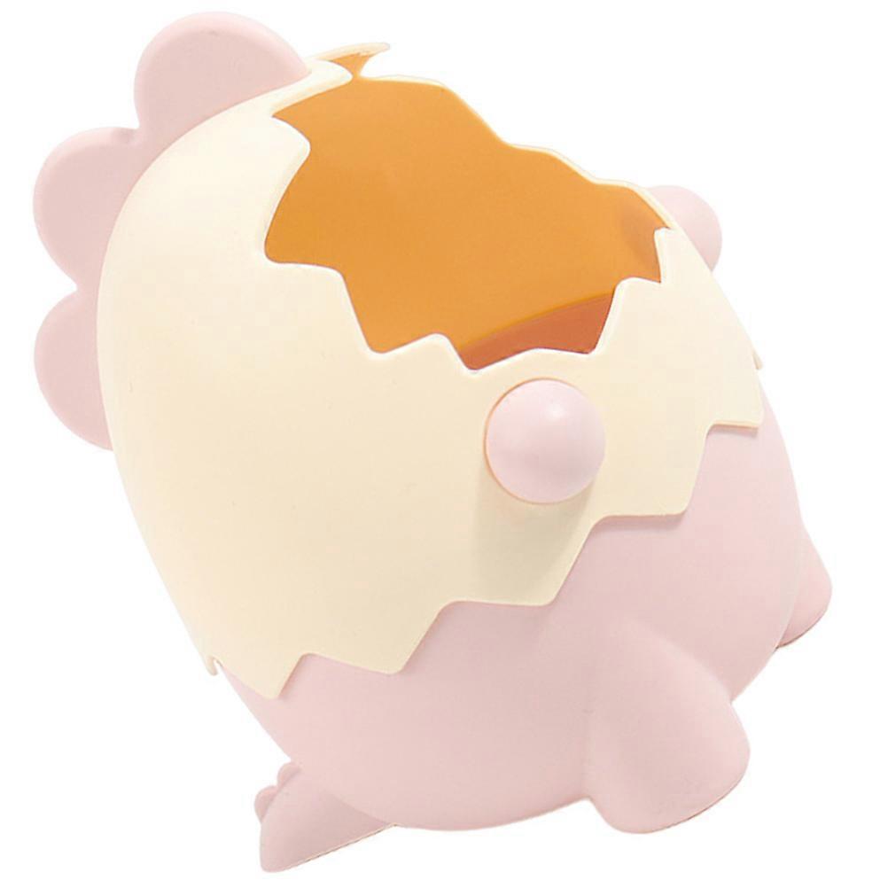Plastic Pen Holder Pink Dinosaur Egg for Storage Use 3Pcs Set