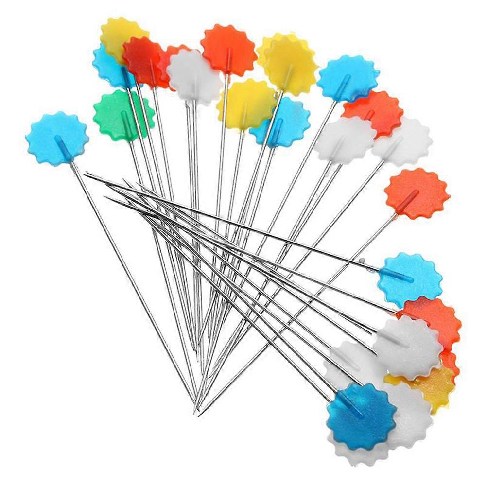 Sewing Head Pins 200 Pcs Assorted Color Flat Head Suitable For Craft Supplies DIY Projects And Sewing