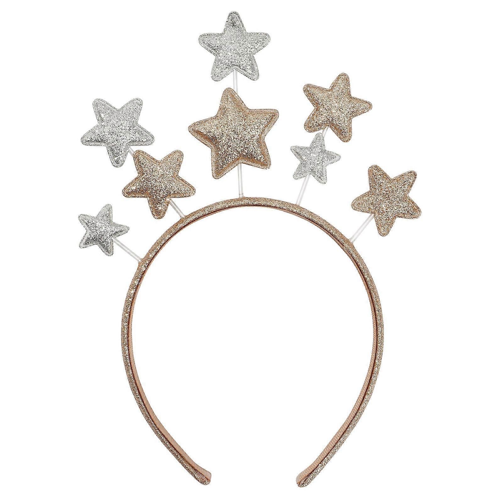 Christmas Star Accessory Pentagram Headband Photo Prop Multi Iron 1Pack
