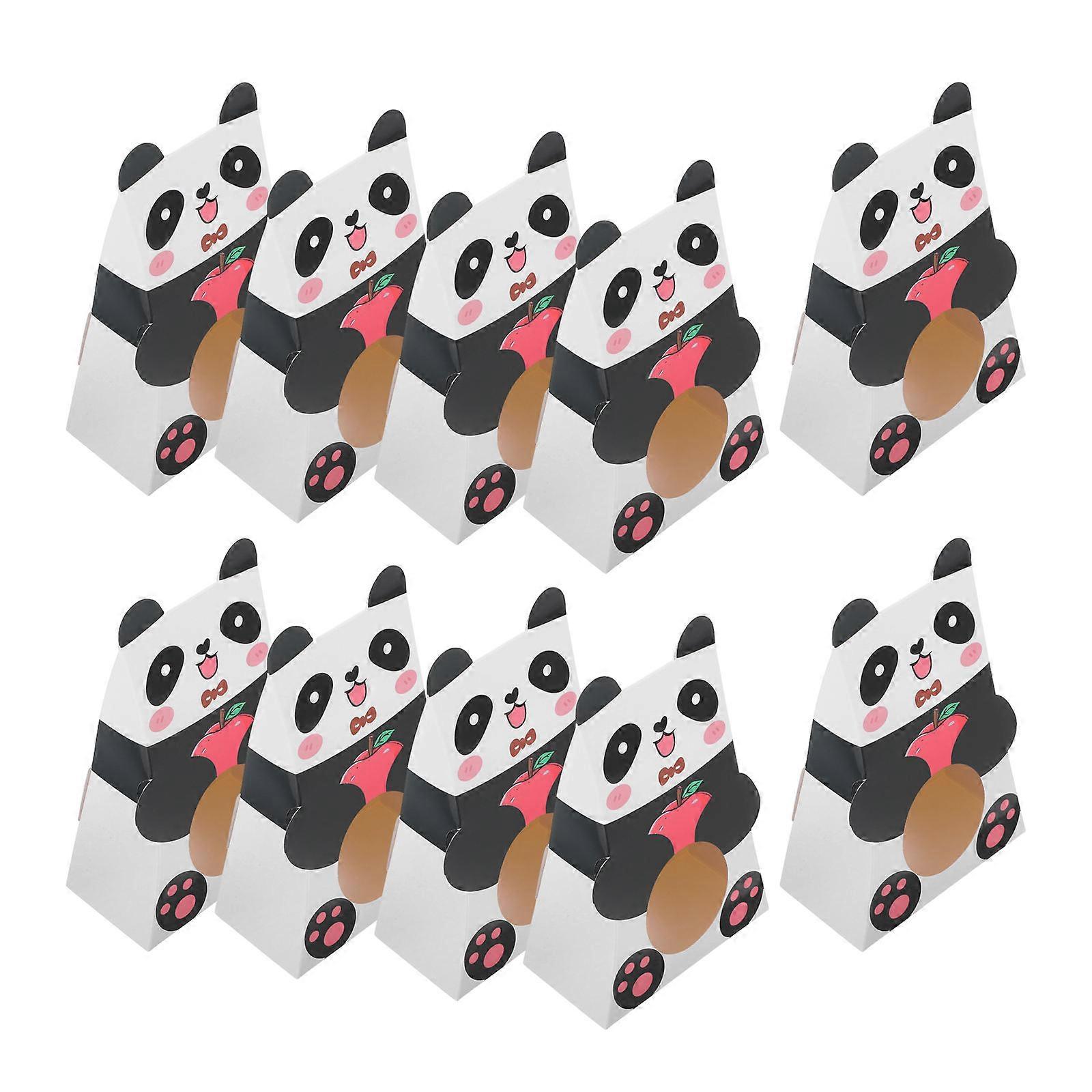Panda Themed Candy Boxes for Party Treats Cute Design 30Pcs Paper