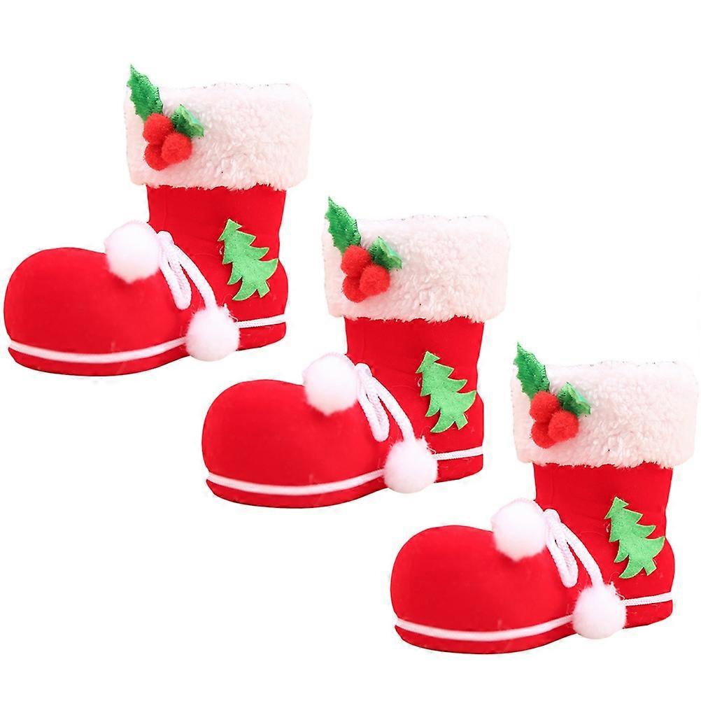 Christmas Gift Bags Candy Holders for 6Pcs Red Santa Stocking Drawstring