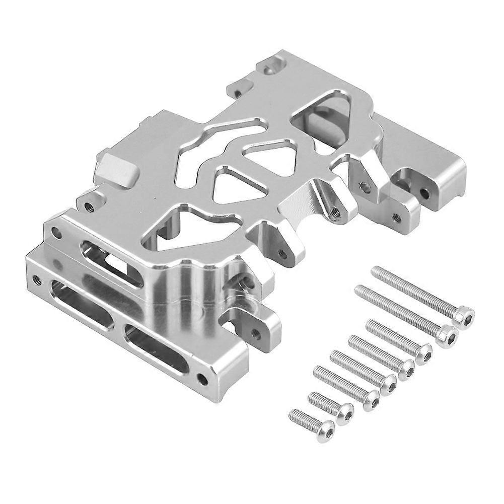 Aluminium Alloy Middle Gearbox Chassis RC Part for TRAXXAS TRX4 Land Rover Defender (Silver)