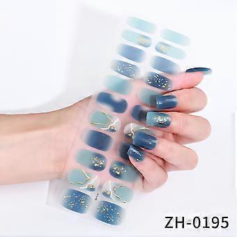 3D heißprägen imitation diamant gradienten nagel aufkleber nail art aufkleber ZH-0195 bare stück + nagel datei