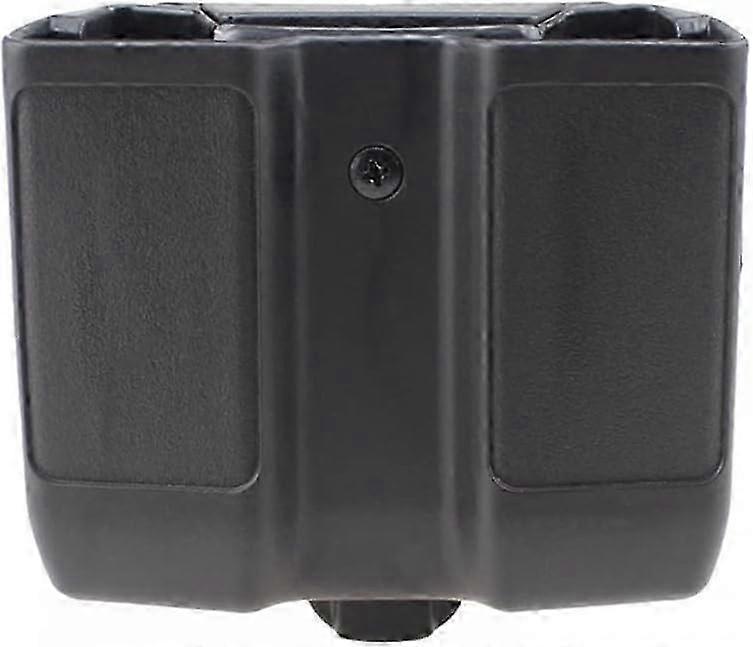 Double Stack Magazine Pouch, Adjustable Dual Mag Holder with Belt Loop for 1911 P226 M92 G17 OWB Carry