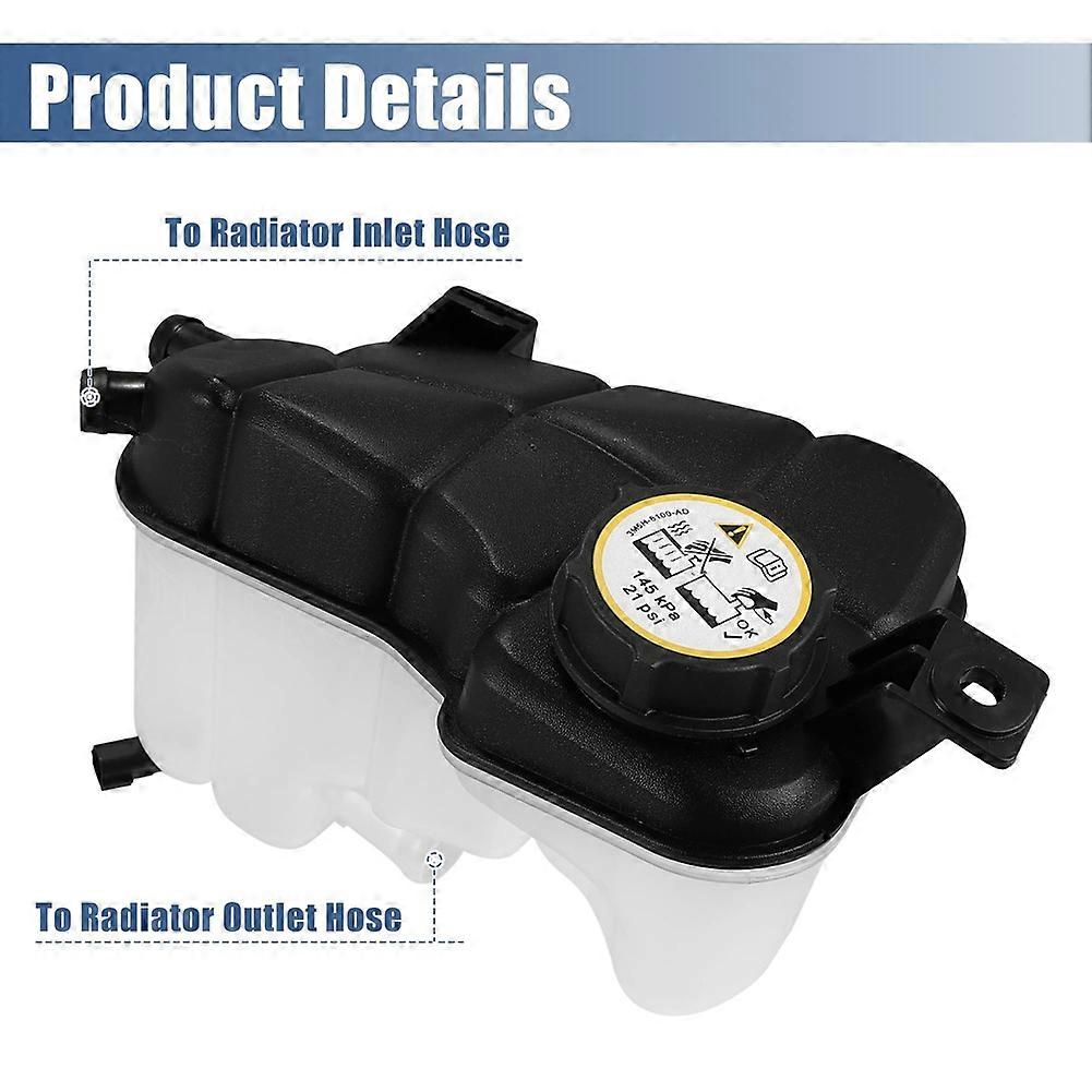 Coolant Radiator Reservoir Tank LR004080 for Land Rover LR2 2008-2012 Coolant Overflow Expansion Bottle with Cap