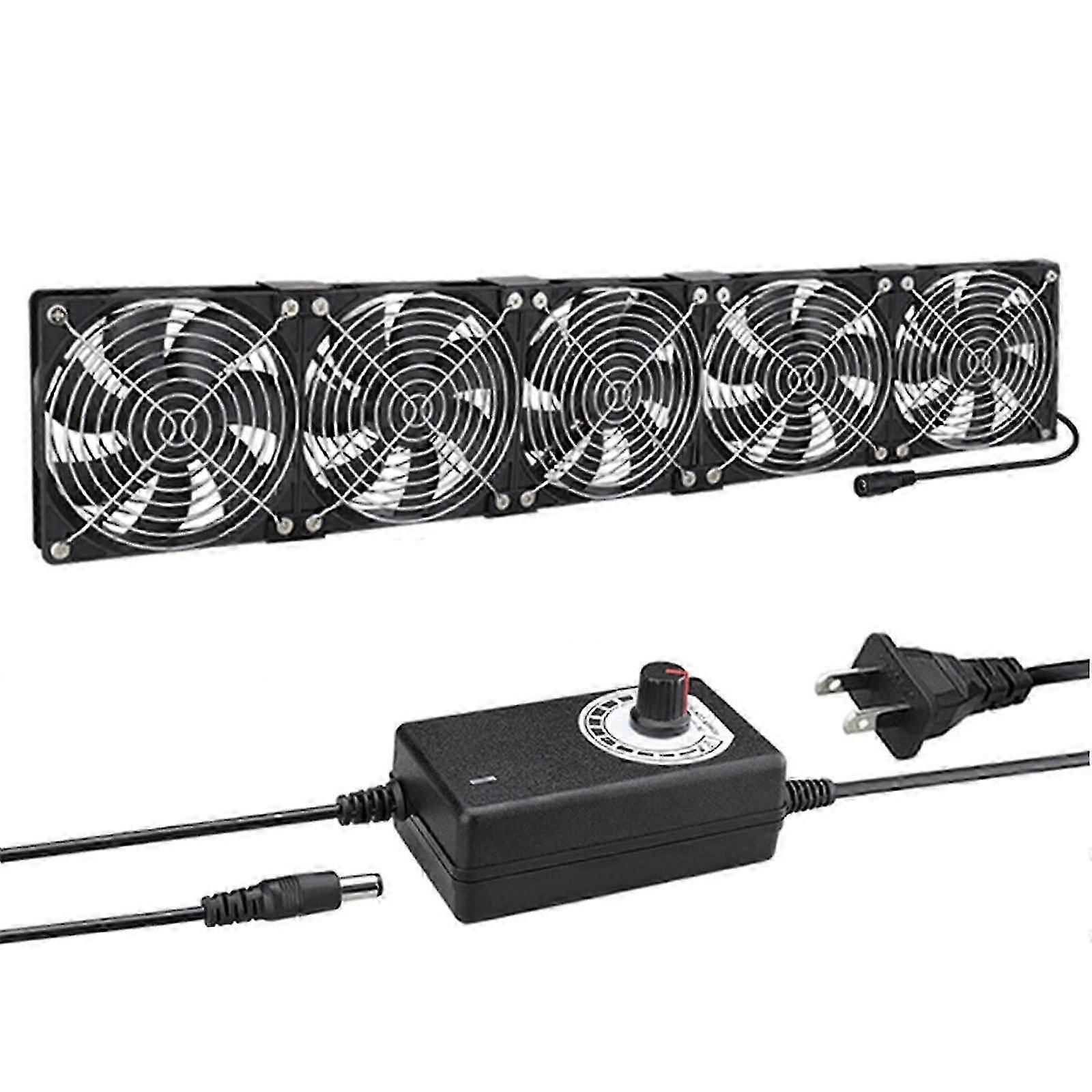 120mm Computer Fan with 100V 240V AC Plug Big Airflow Fans for Mining Machines, Workstations, and Gaming Rigs