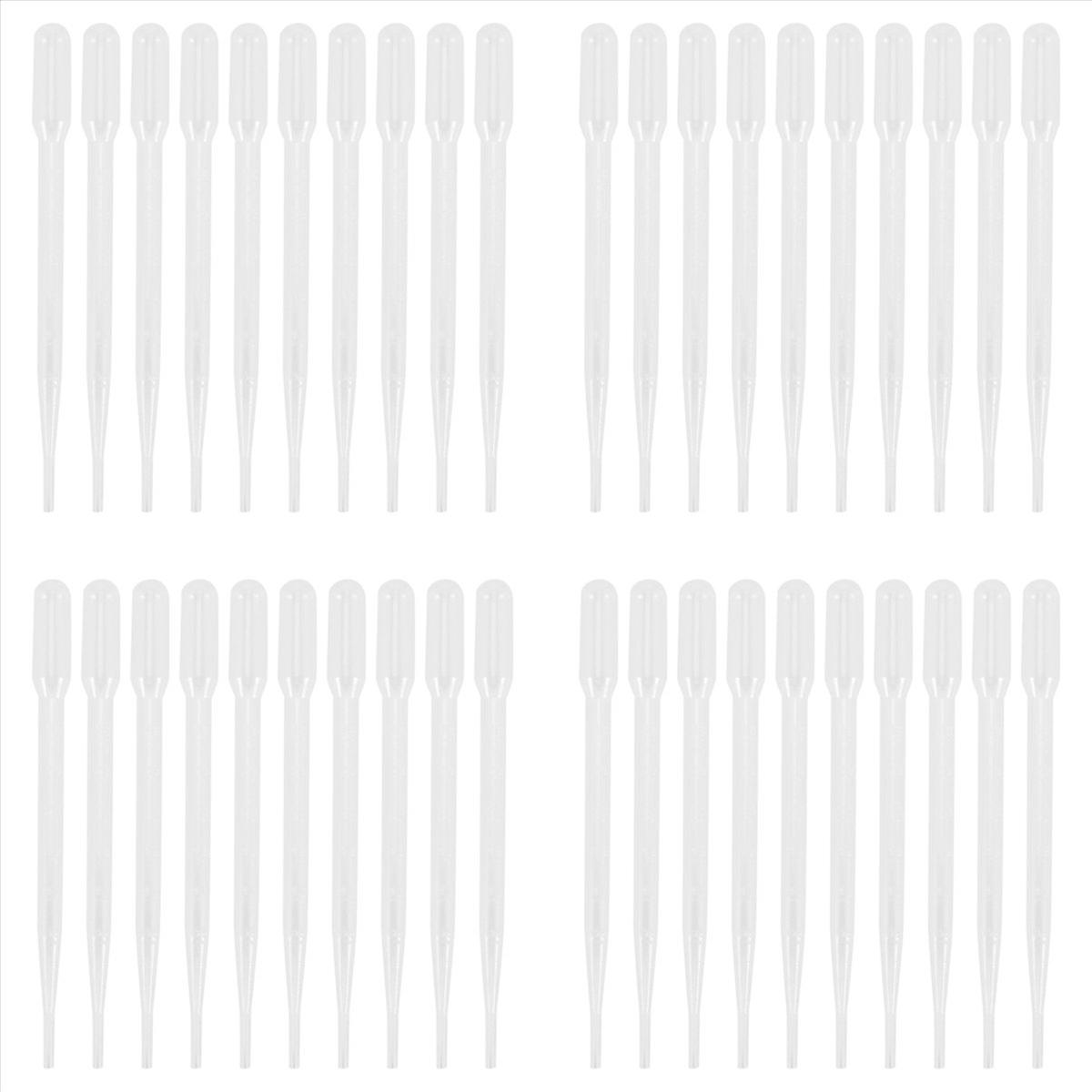 10x Disposable Plastic Eye Dropper Set Transfer Graduated Pipettes