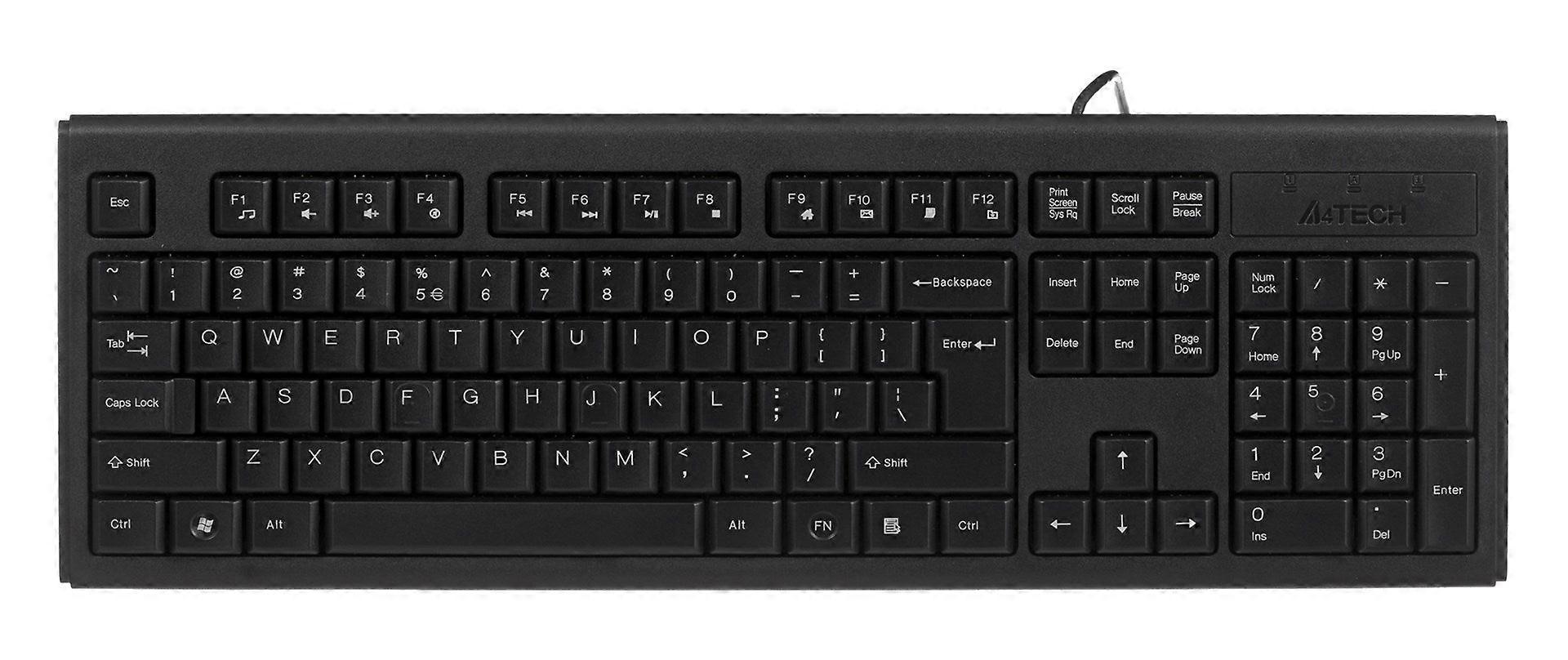 A4tech Kr-83 Toetsenbord Usb Zwart