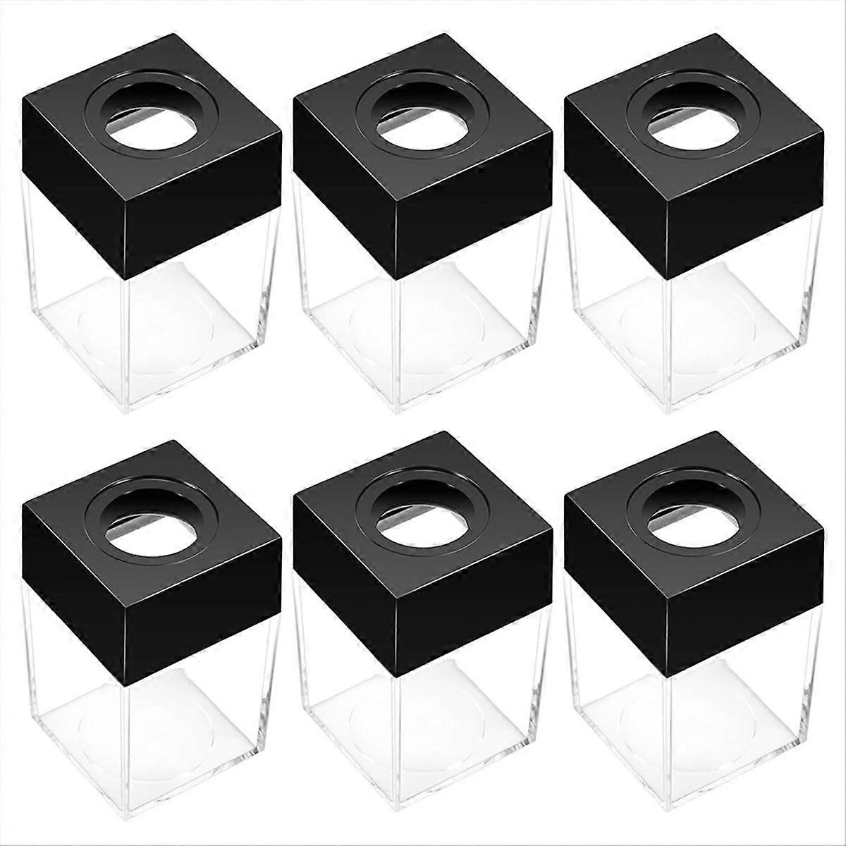 6er-Pack magnetischer Büroklammerhalter.