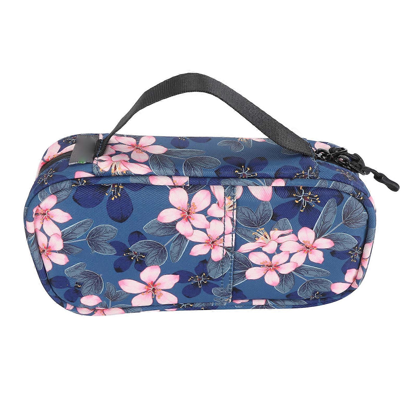 Insulin Cooler Case EVA Multifunctional Portable Diabetic Cooling Case for Travel Daily Outings Magnolia Flower Pattern 