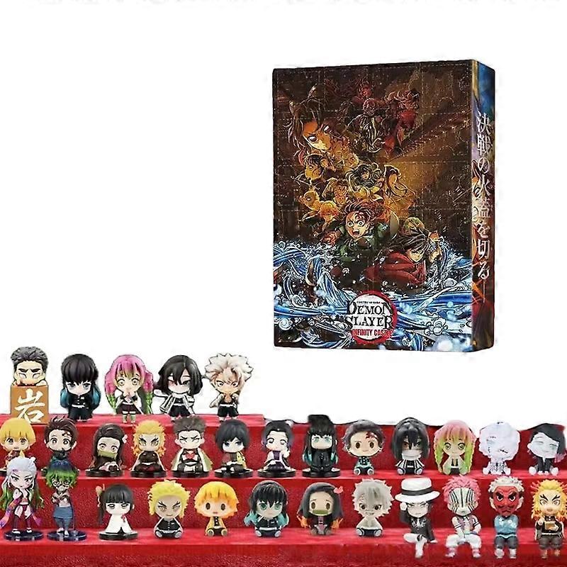 Demon Slayer Anime Advent Countdown Joulu Advent Calendar Blind Box Kamado Tanjirou Nezuko Zenitsu -lahja
