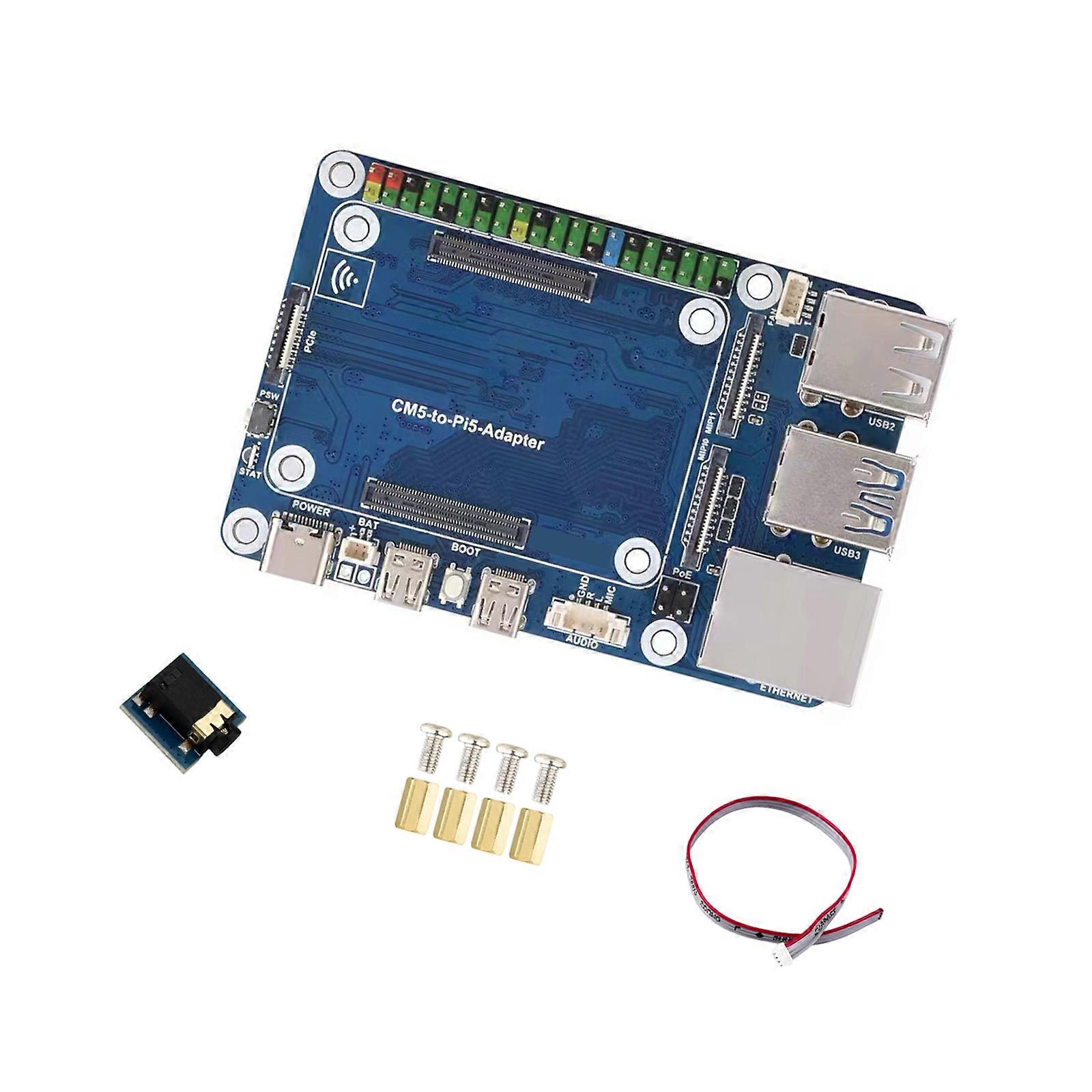 RJ45 Gigabit Ethernet Expansion Board With HDTV Port Development Platform Compute Module for CM5 Fast Speed Networking Multicolor