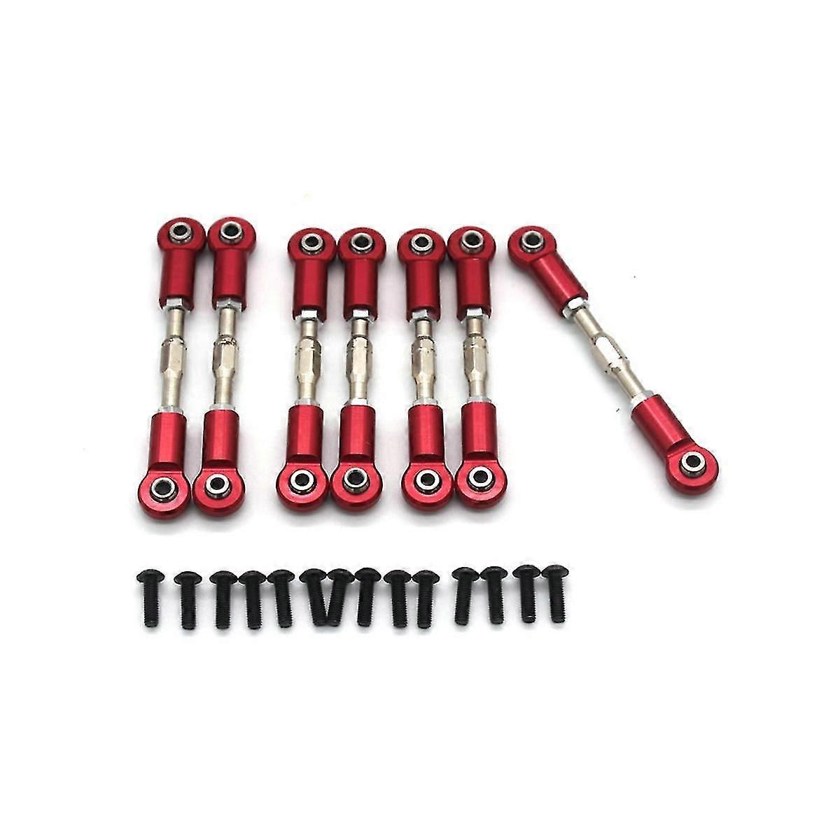 Zd -10 Dbx10 1/10 RC車のアップグレード部品のための金属のフロントおよびリアリンクセットステアリングロッドサーボロッド、再