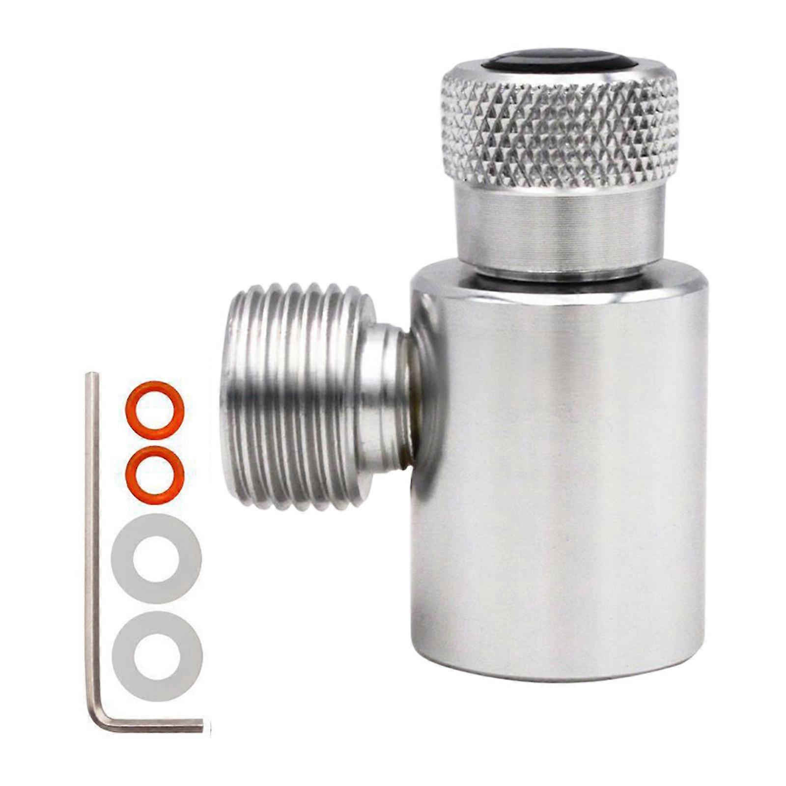 CO2 Cylinder Refill Adapter Fast Connect Metal Refill Adapter for Soda Maker