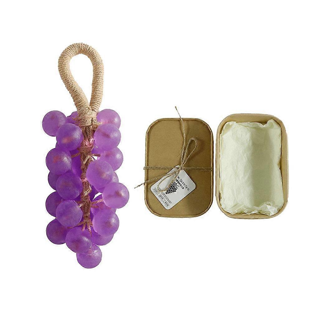 Handmade Grape Shaped Transparent Soap with Natural Fragrance for Gentle Cleansing and Bathroom Decor