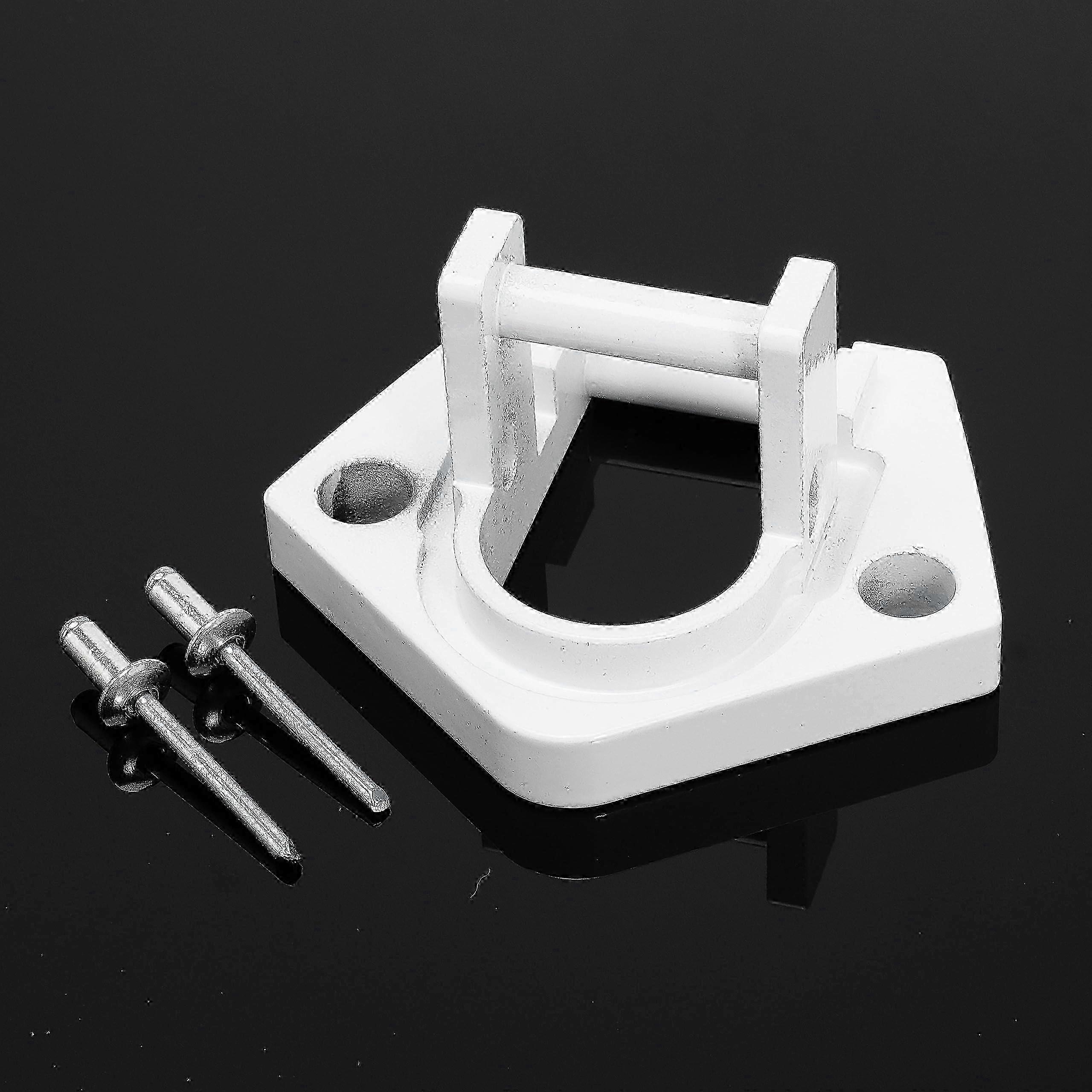 RV Awning Bottom Bracket Foot for Rounded Hardware (Right or Left)