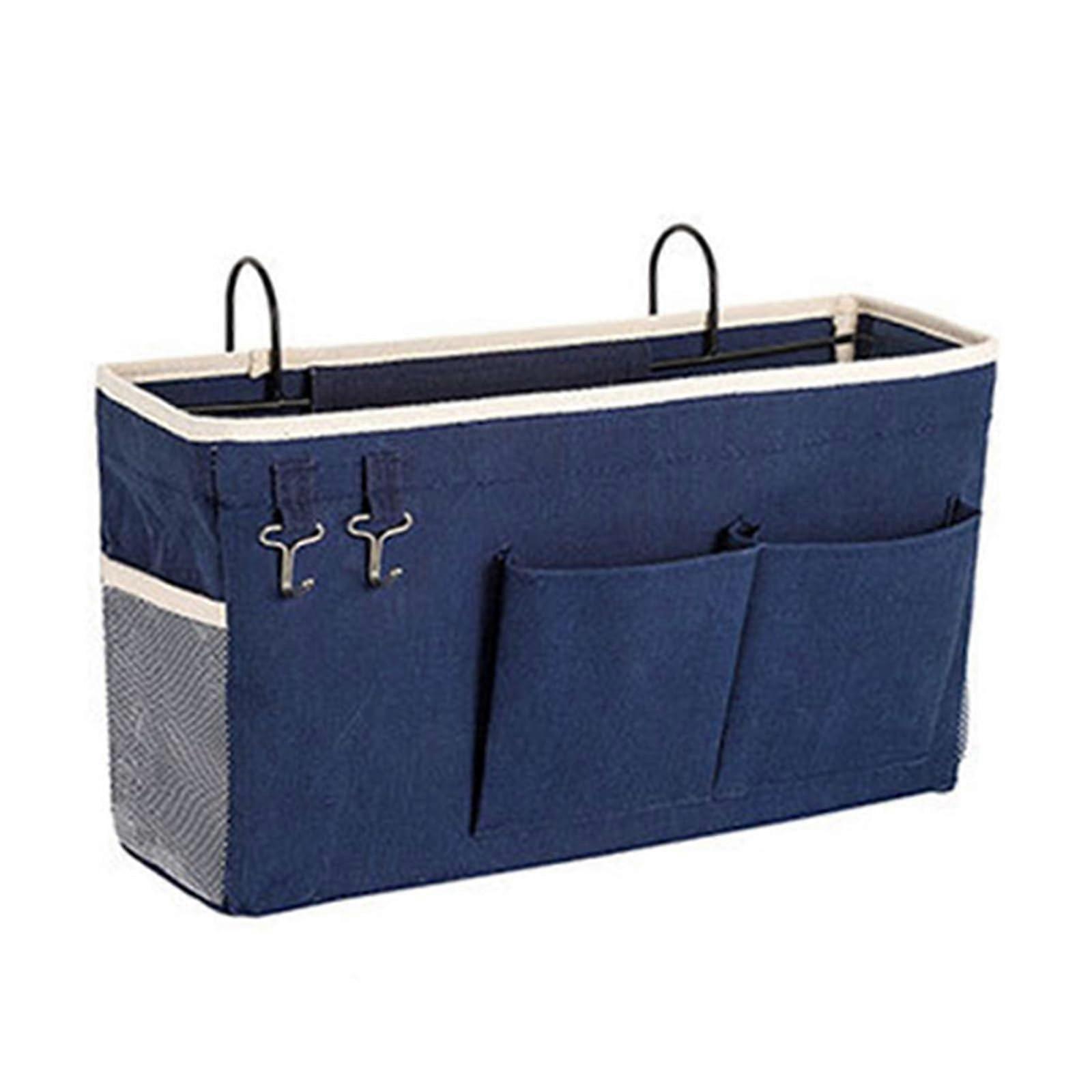 Bed Rails Hanging Organiser Dorm Room Bedside Storage Bag For Books Magazines Remote Control Holder