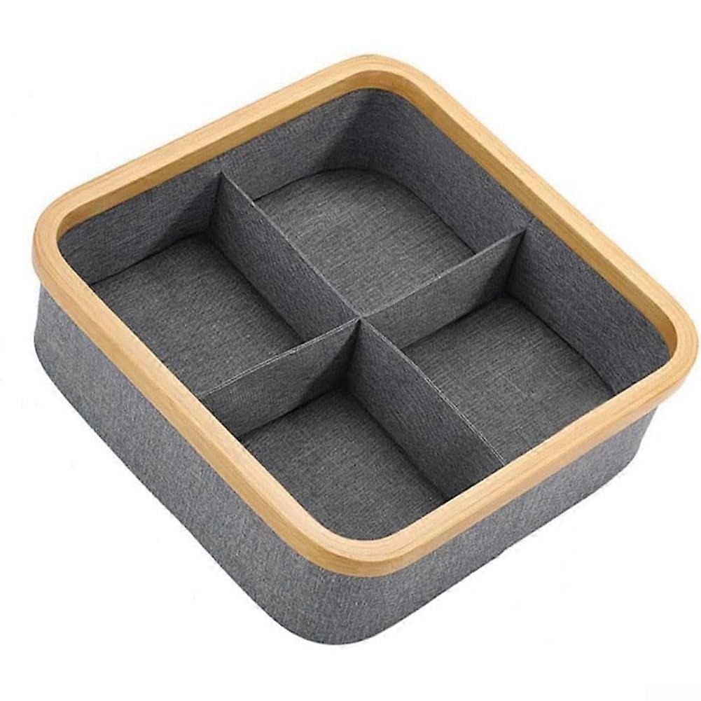Clothes Storage Box For Home Wardrobe Layer Sorting Fabric Organizer Stackable Underwear Boxes For Clothing Organization 4Pack