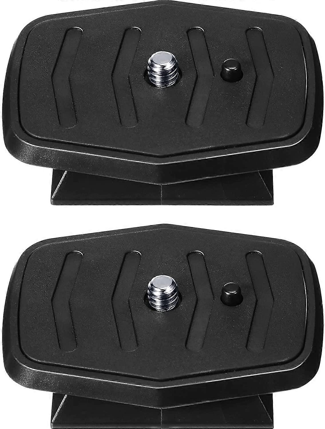 2 Pieces Tripod Quick Release Plate Tripod Adapter Mount Camera Tripod Adapter Plate Parts for Tripods and Cameras
