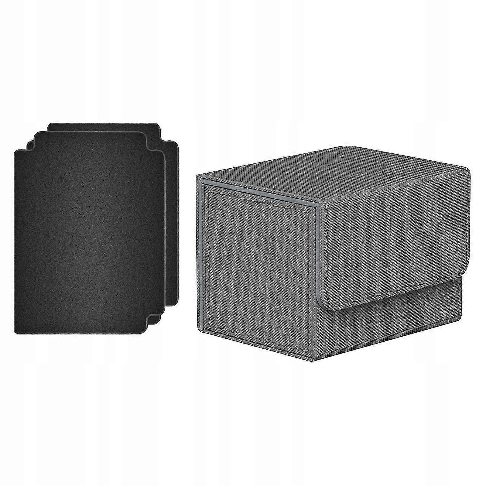 Card Deck Box, Card Deck Storage Box, Closure Gray