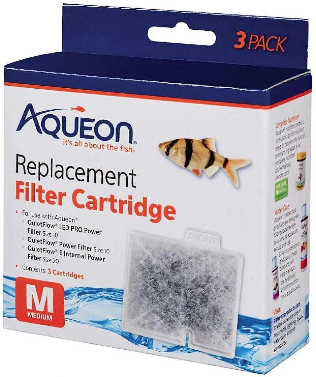 Aqueon QuietFlow Replacement Filter Cartridge Medium 3 count