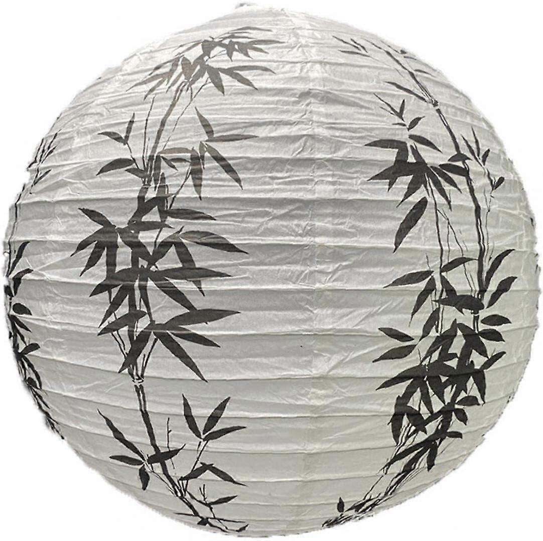 Wedding Party Home Decor Gifts 16inch Paper Lantern Bamboo Round Lamp Shade for Restaurant