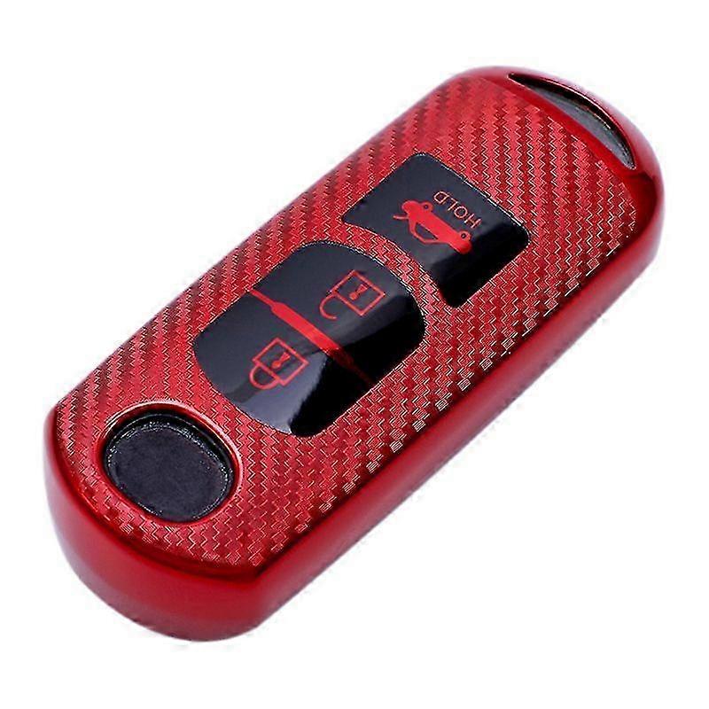 Key Case Soft TPU Car Key Fob Cover Case Protect for Mazda 2 3 5 6 CX-3 CX-4 CX-5 CX-7 CX-9 2014 20Red SZRH