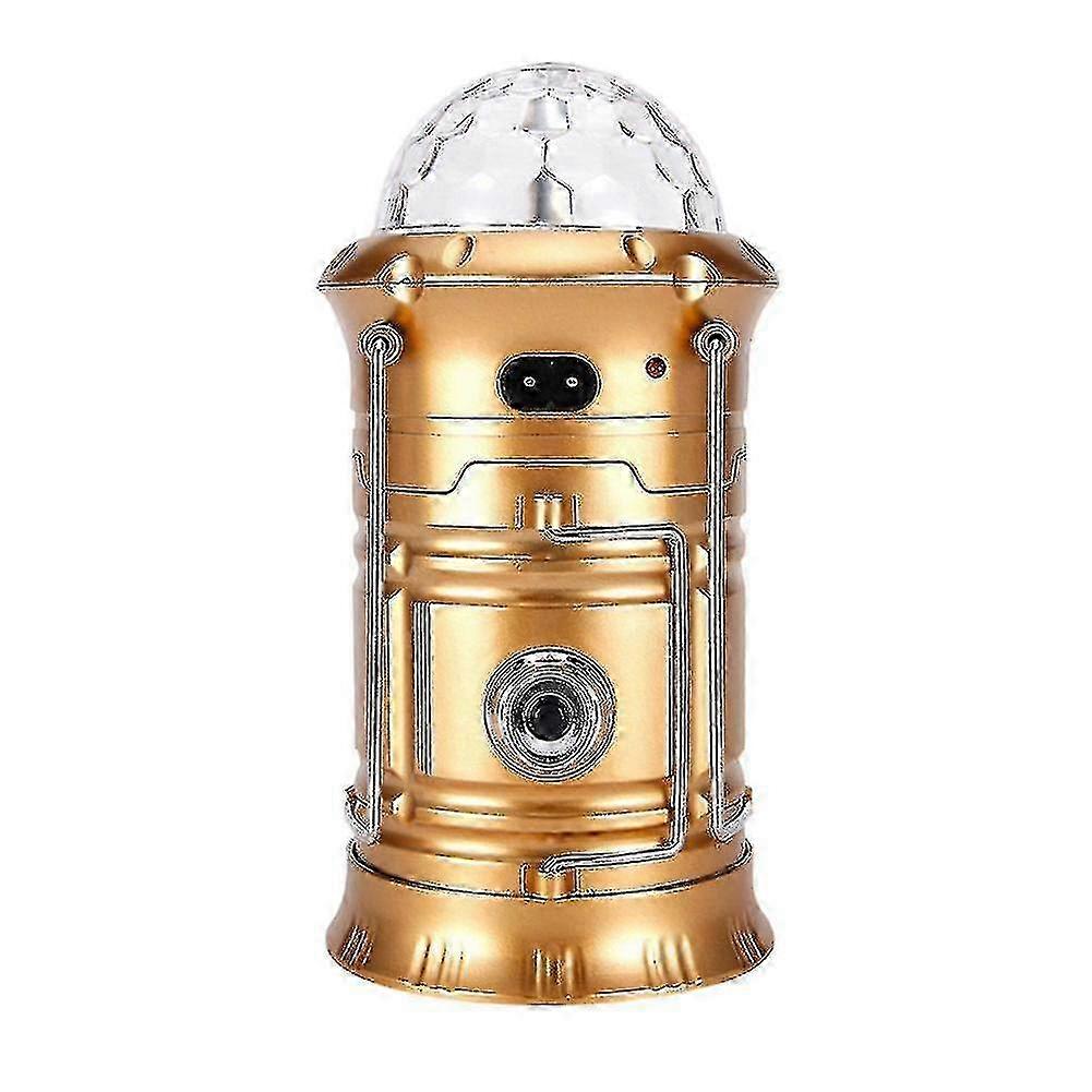 Solar Led Lantern Light Rechargeable Outdoor Camping Flashlight Torch Stage Disco Lamp