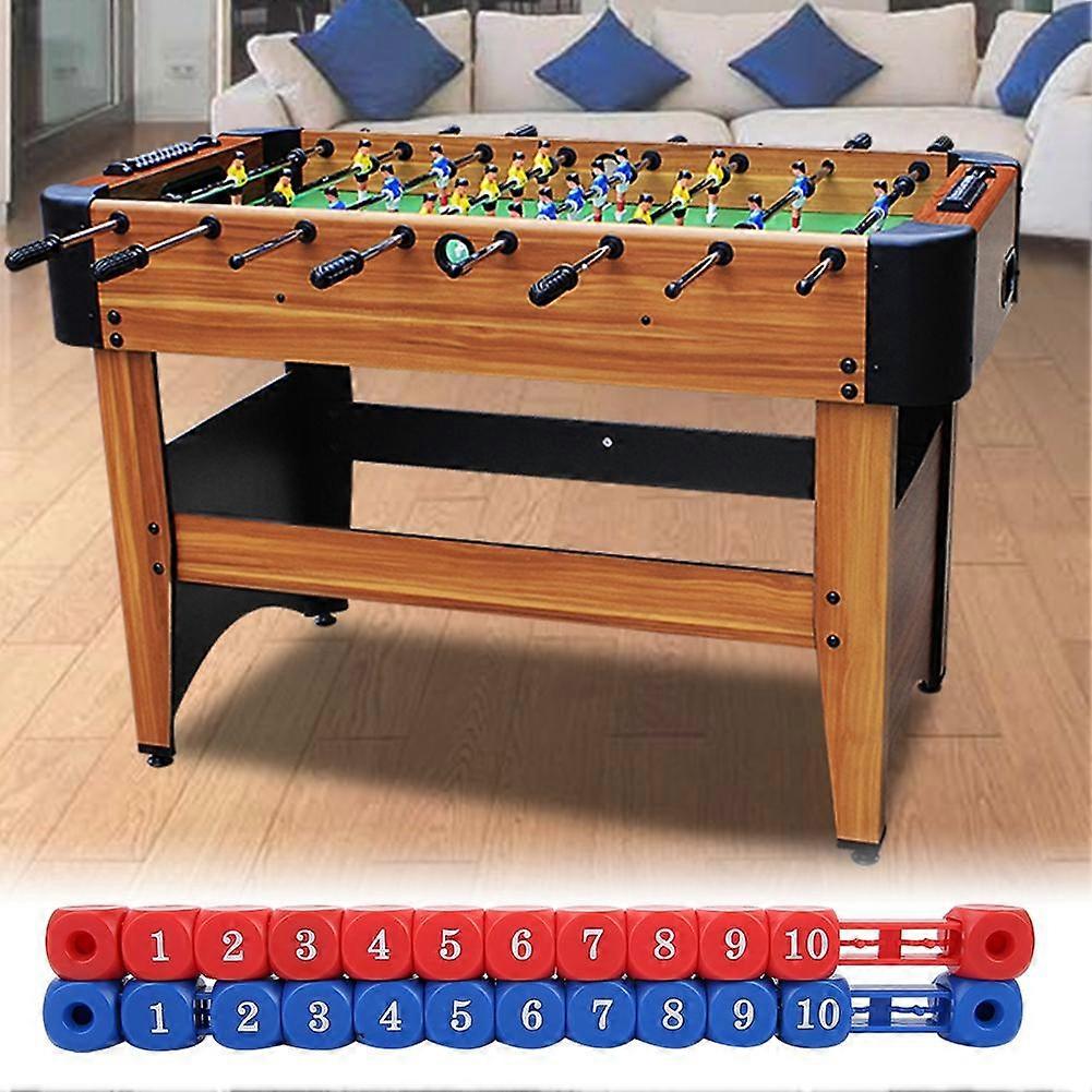 2 Pcs Blue Red Mini Multi Function Table Soccer Foosball Game Billiard Scoring Unit Scoreboard