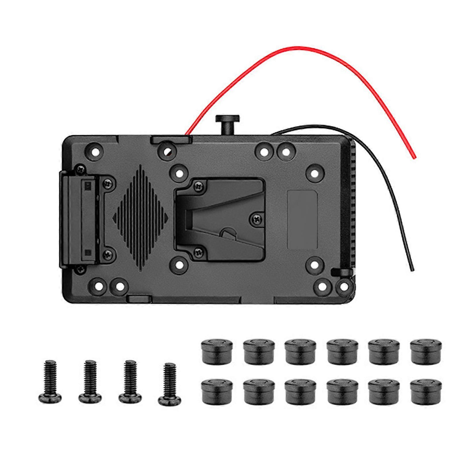 Lightweight V Mount Battery Adapter Plate External Back Board for Various Use in Camera Camcorder and Monitor Setups Multicolor