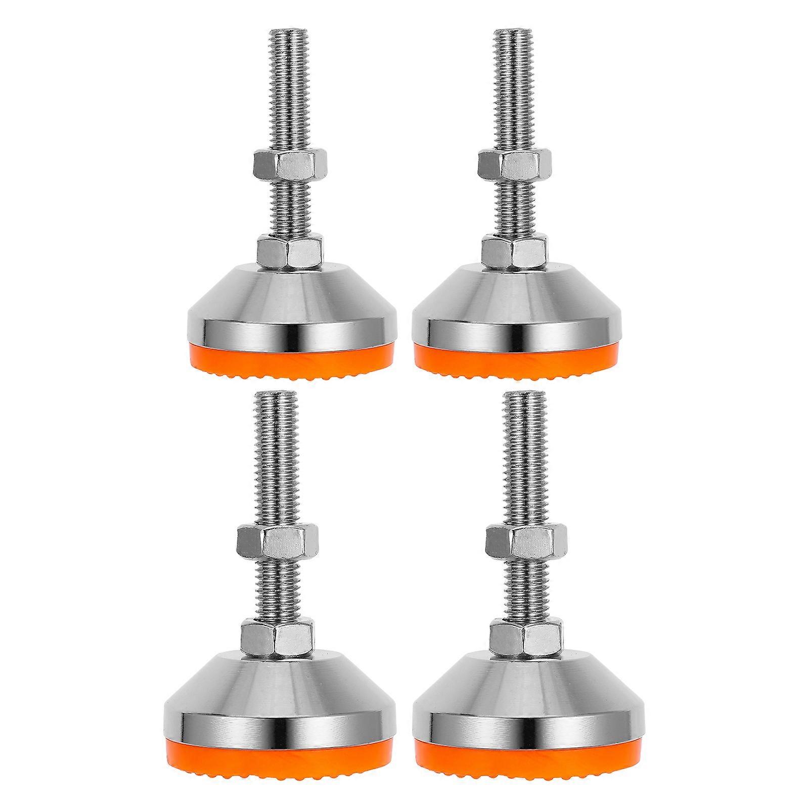 Adjustable Machine Levelers with Carbon Steel and Rubber Base for Workbench 4Pcs