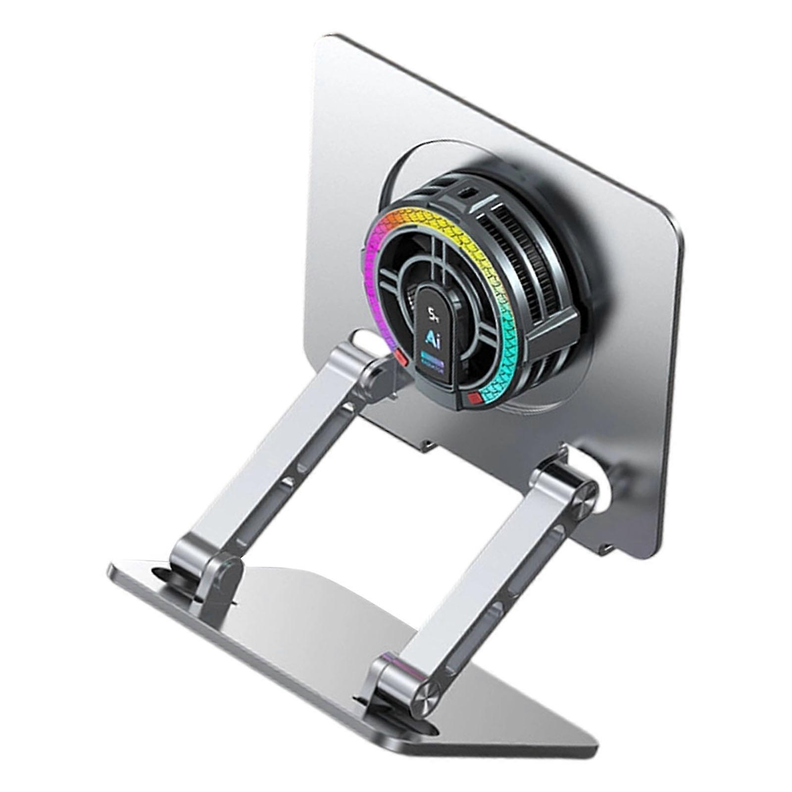 Aluminum Tablet Cooling Stand With Magnetic Attachment Efficient Heat Reduction For Extended Work Multicolor