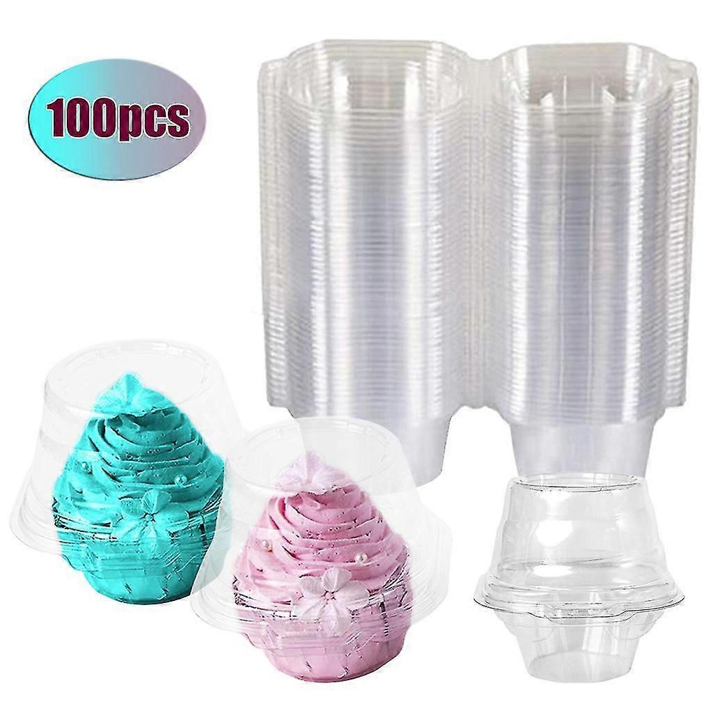 独立蛋糕容器一次性透明单杯蛋糕容器