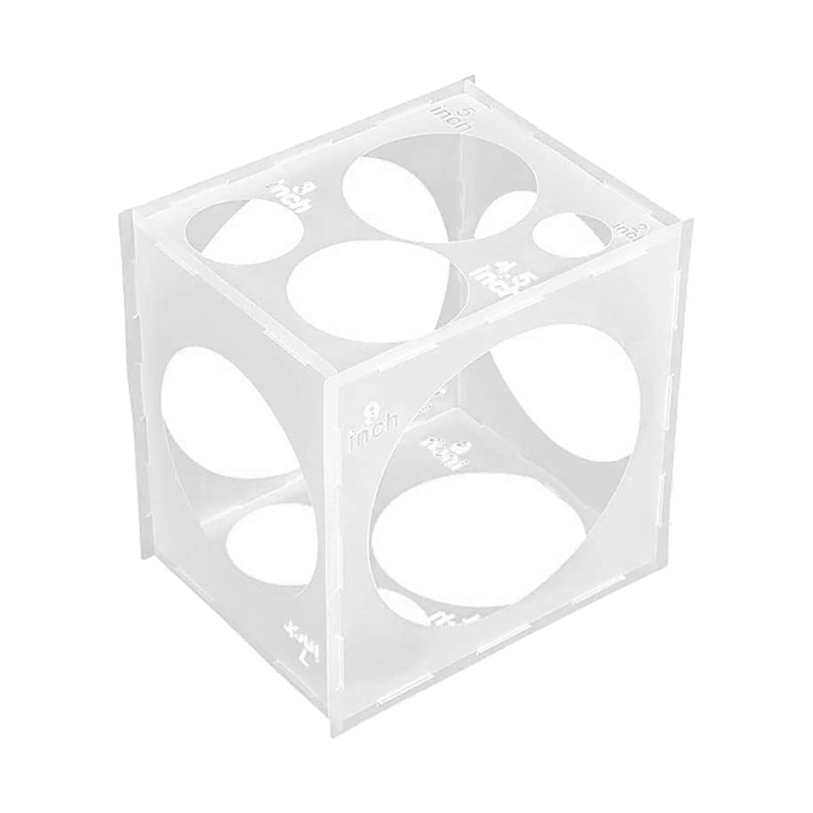 Balloon Sizer Box Cube Sturdy Household Use Cube Shape Compatible With Balloons For Christmas Engagement Celebration