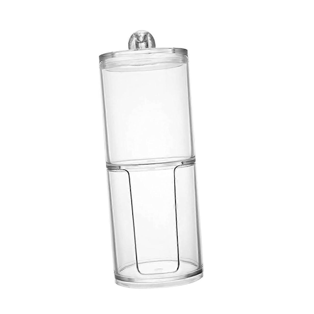 Cotton Buds Pad Storage Stackable Jar Cotton Pad Dispenser For Makeup Vanity