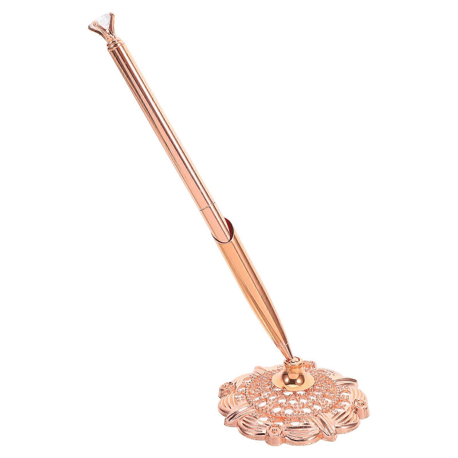 Desk Pen for Business Men Multi-Function Writing Use Rose Gold