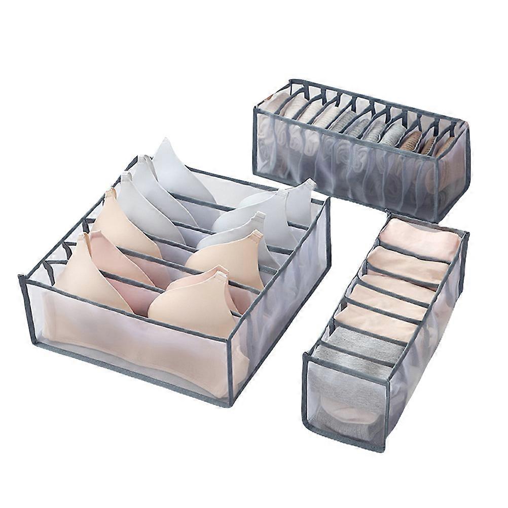 Bra Organizer Box with Drawer Compartments for Underwear Storage 1Set Set