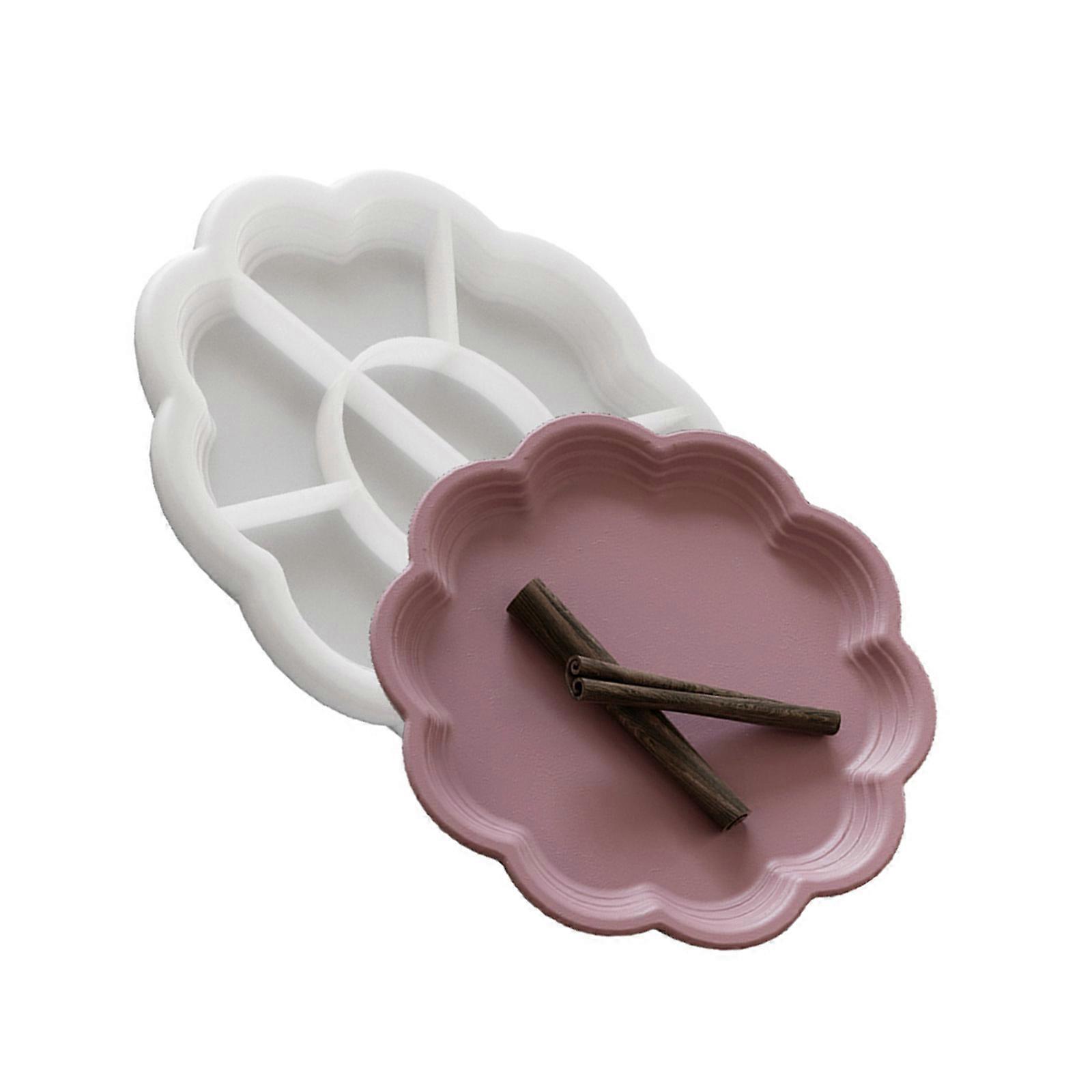 Easy Release Round Tray Silicone Mold High Quality Silicone Round Container Mold For Handmade Decorative Trays Charm Multicolor