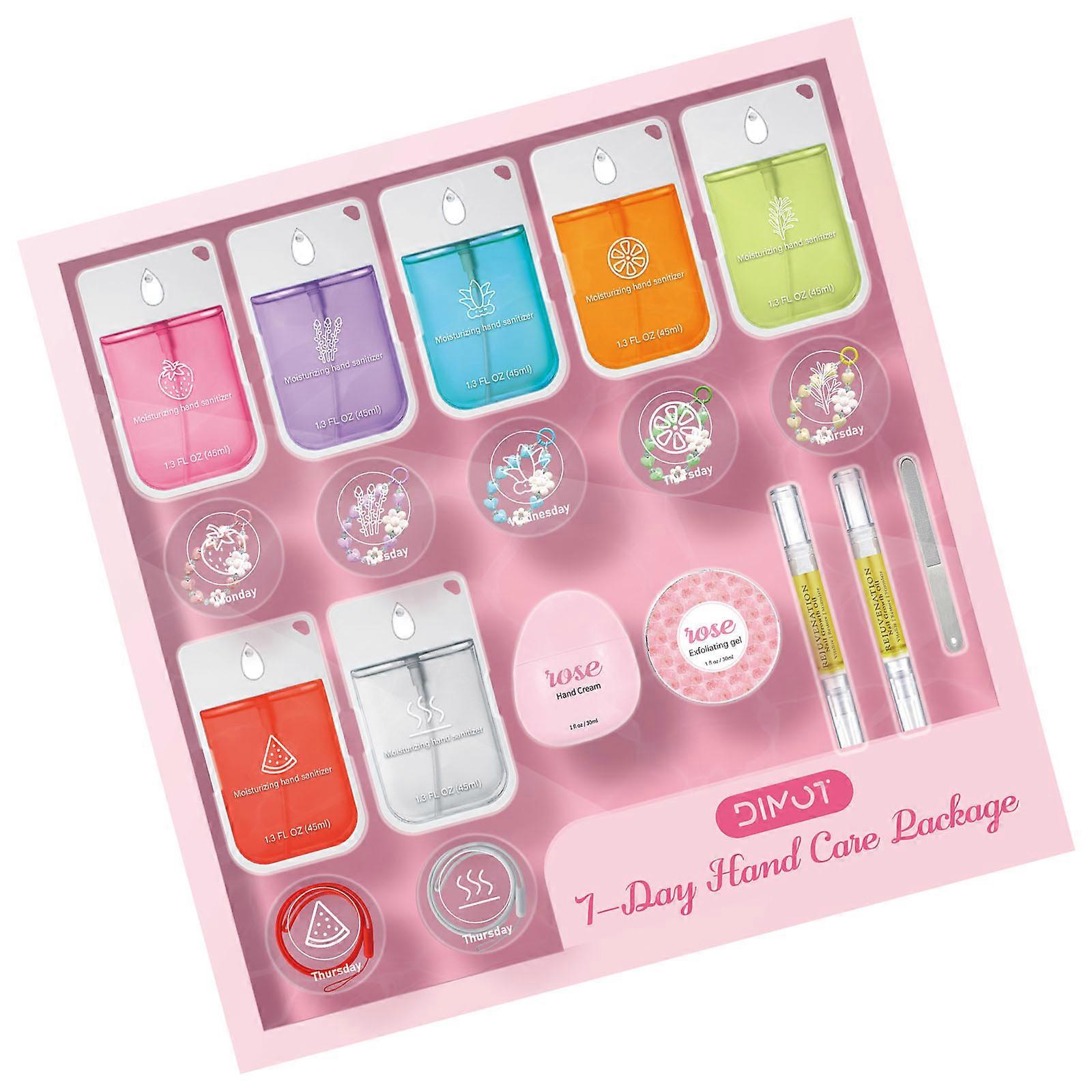 1 Set Hand Sanitizer Valentine's Set Power Mist Hand Sanitizer Sprays Easy to Carry Portable Sanitizer Sprays Set Multicolor