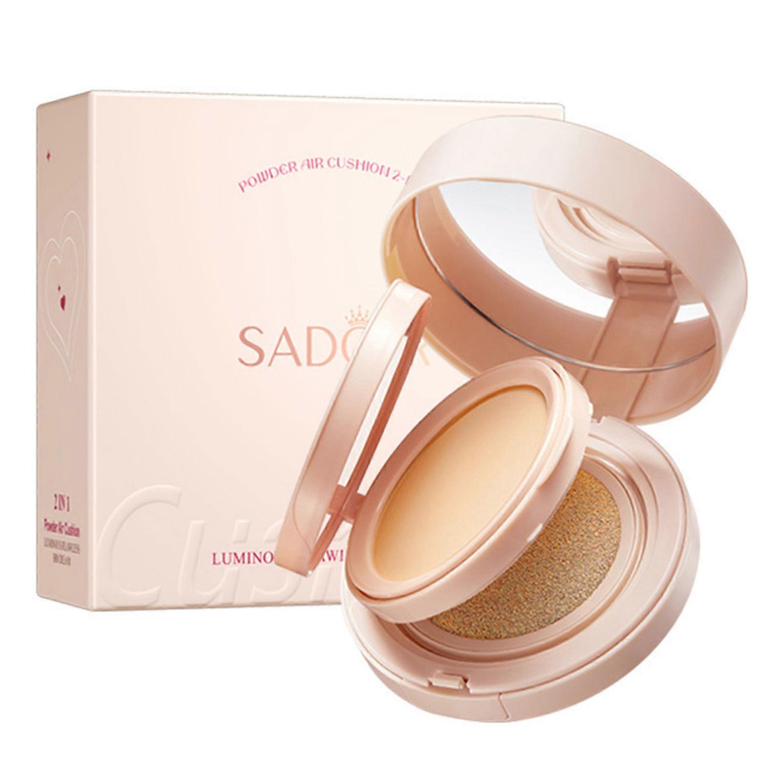 2 in 1 Airs Cushion BB Cream Double Layer Cushion-Foundation Silky Flaw-less Finish Full Coverage Makeup