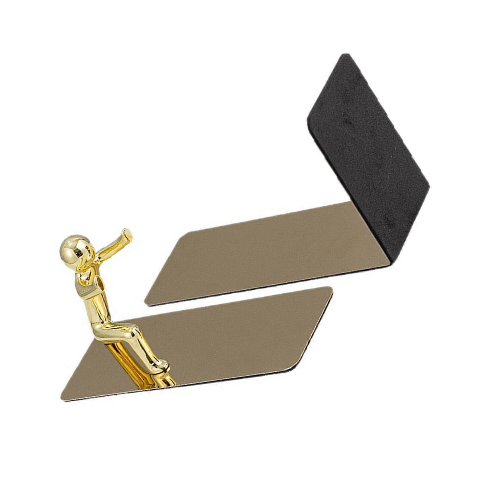 Kung Fu Man Bookends Decorative Bookends Metal Book End Book Holders Shelf Book Stoppers for Library Office Multicolor