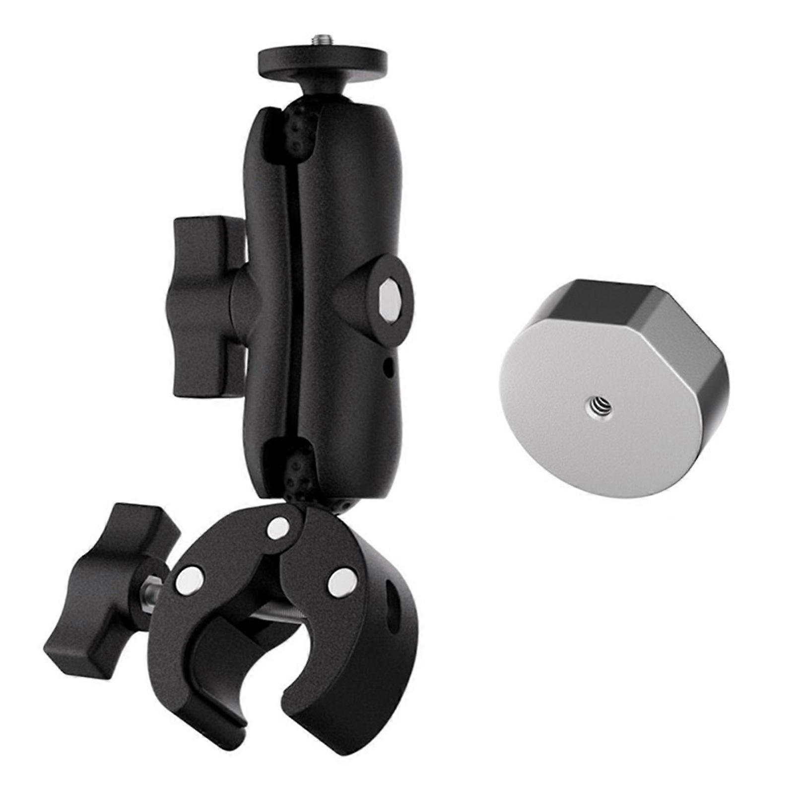 Versatile Mini Mounting Solution Adjustable Clamp Brackets Portable Mounting for Secure & Stable Use in Any Environment  Silver